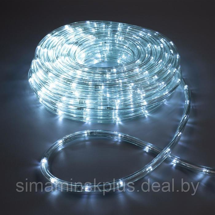 Световой шнур Luazon Lighting 10 мм, IP44, 20 м, 24 LED/м, 220 В, 8 режимов, свечение белое