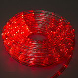 Световой шнур Luazon Lighting 10 мм, IP44, 20 м, 24 LED/м, 220 В, 8 режимов, свечение красное, фото 8