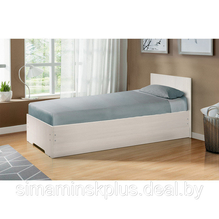 Кровать на уголках № 4, 700 × 2000 мм, цвет ясень анкор светлый - фото 1 - id-p182352119