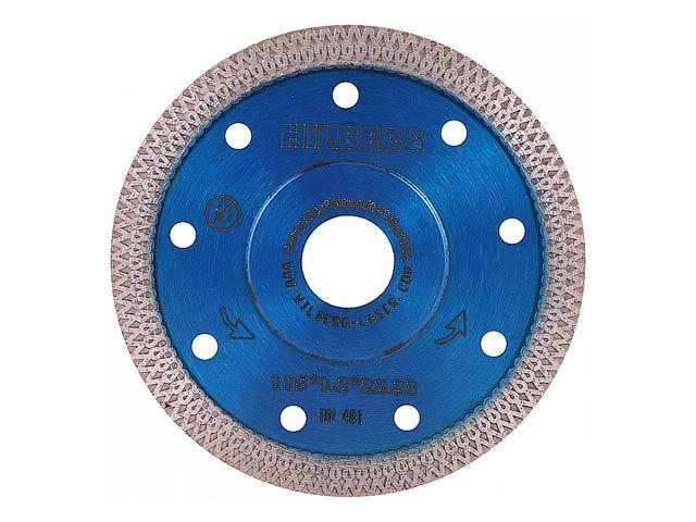 Алмазный круг 115х22 мм по керамике сплошн.ультратонкий X-Turbo HILBERG - фото 1 - id-p168026478