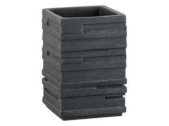 Стакан WEATHERED SAND, черный, PERFECTO LINEA (Композитный материал: полирезин под натуральный камень)