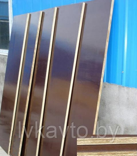 Фанера ламинированная для ворот и пола коричневая марки F\M толщ. 21мм,1250/2500 - фото 3 - id-p22912974