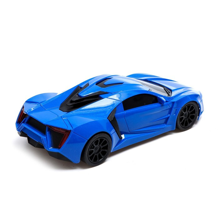 Машина радиоуправляемая «Купе», в комплекте педали и руль, работает от батареек, цвет синий - фото 3 - id-p182355392