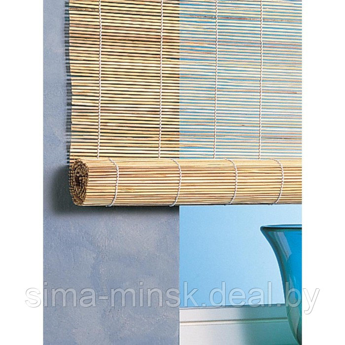 Рулонные шторы из бамбука, 60х160 см - фото 1 - id-p182357452
