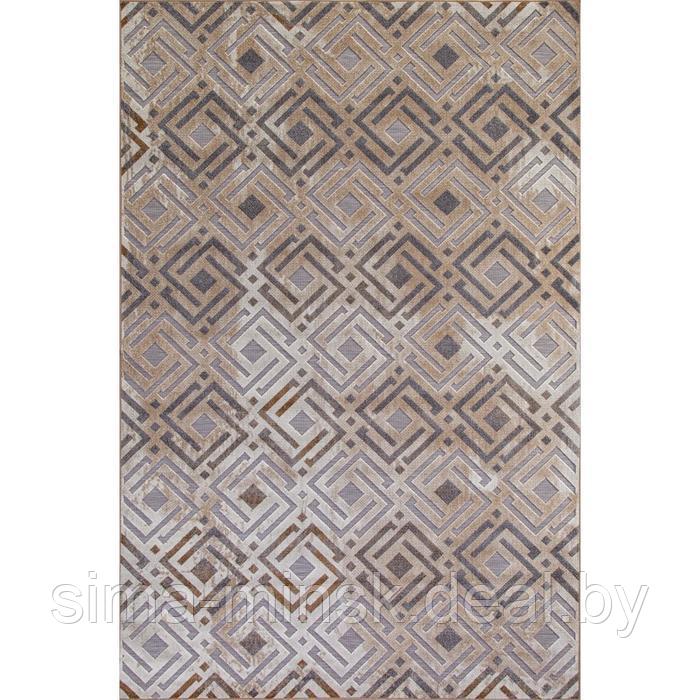 Ковёр прямоугольный Sigma 6266, 200x290 см, цвет brown-beige - фото 1 - id-p182357690