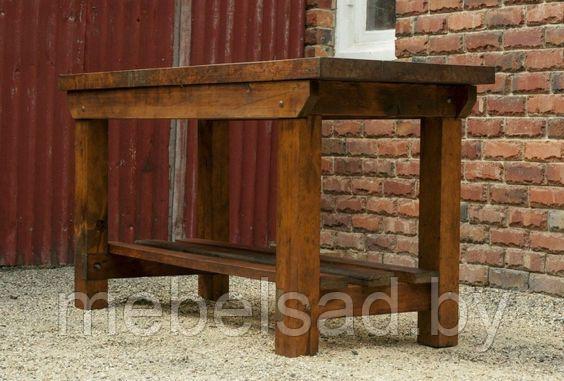 Стол садовый и банный из массива сосны "Банька №12" 1,5 метра