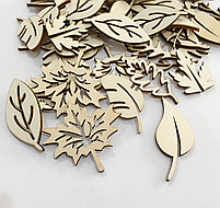 Набор для творчества "Листья" деревянные (комплект 20шт), фото 4