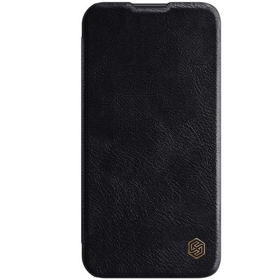 Кожаный чехол Nillkin Qin Pro Leather Case Черный для Apple iPhone 13 Pro - фото 1 - id-p182387371