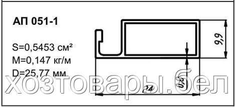 Профиль для москитной сетки КРАЛО 3м. (коричневый) - фото 3 - id-p182426719