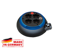 Удлинитель 3м на барабане (4 роз., 3.3кВт, с/з, ПВС) черно-синий Brennenstuhl Comfort-Line (провод 3х1,5мм2;