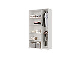 Шкаф БОСТОН 3х-ств. 1200 штанги+ полки большие (Белый/ Бетон) Горизонт Мебель, фото 3
