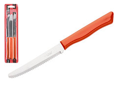 Набор ножей столовых, 3шт., серия PARATY, коралловые оранжевые, DI SOLLE (Длина: 200 мм, длина лезвия: 103 мм,