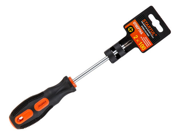 Отвертка "+" №2 100мм PH STARTUL PROFI (ST3032-210) (крестовая Phillips, рукоятка Anti slip), фото 2