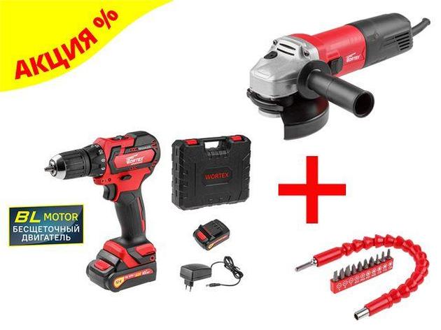 Аккум. дрель-шуруповерт WORTEX BD 1215-1 DLi в чем. + АКЦИЯ! -10% скидка + оснастка в подарок! (-10% скидка на, фото 2