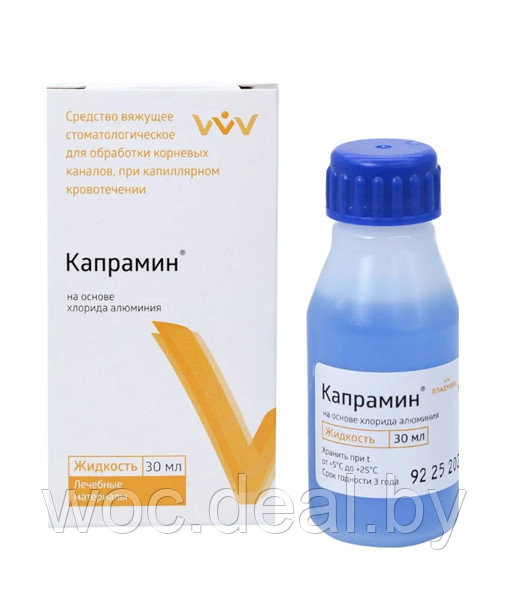 ЗАО ВладМиВа Кровоостанавливающее средство Капрамин, 30 мл - фото 1 - id-p167855401