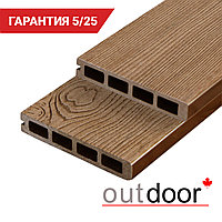 Террасная доска ДПК Outdoor 3D 150*25*4000 мм. завершающая STORM/OCEAN дуб