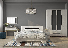 Кровать 1,6 м с основанием Вега  (2 варианта цвета) фабрика Горизонт, фото 3
