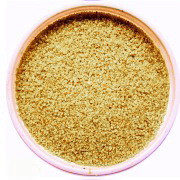 Песок цветной 0,4 мм (кварцевый) желтый (с оранжевым оттенком, не яркий)  1 кг