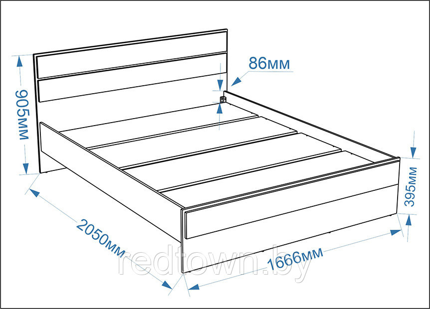 Кровать Венеция 160 - фото 4 - id-p74440088