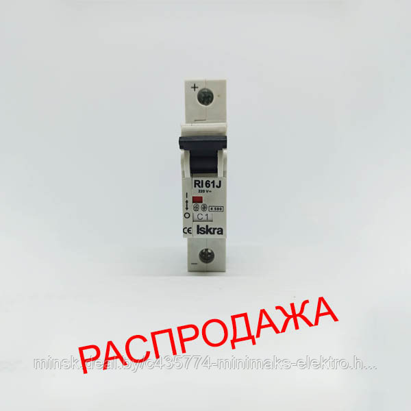 Автоматический выключатель RI61 J C1 1 полюсный DC