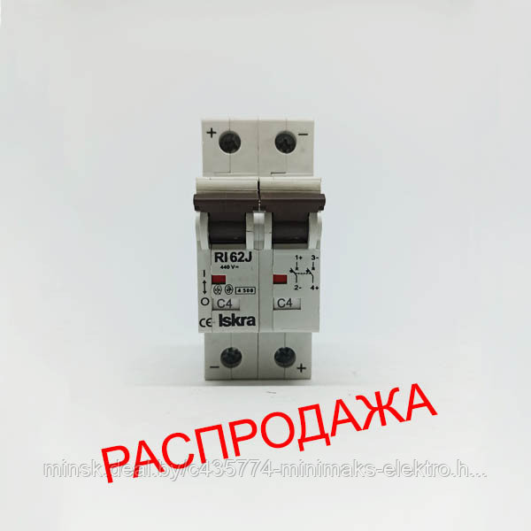 Автоматический выключатель RI62 J C4 2-х полюсный DC