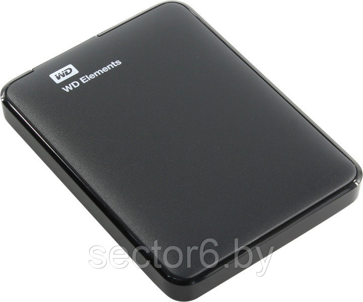 Внешний жесткий диск WD Elements Portable 1TB (WDBUZG0010BBK) - фото 1 - id-p182571023
