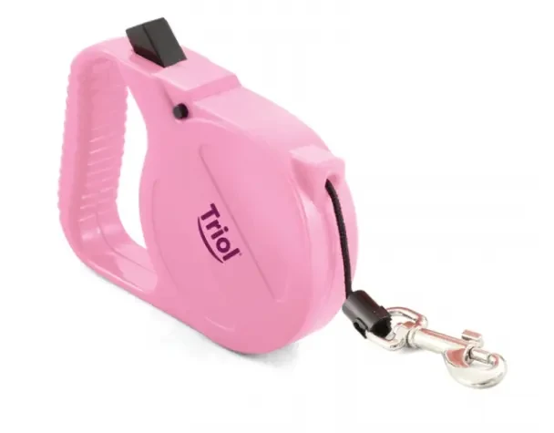 Поводок-рулетка Triol Fresh, трос до 8 кг/3 м розовый (11131005) - фото 1 - id-p130566130