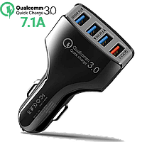 Автомобильное зарядное устройство 4 USB 7А QC 3.0 LZ-KC08