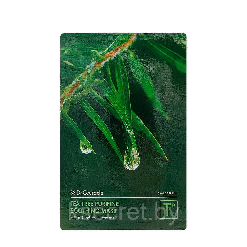 Успокаивающая маска с экстрактом чайного дерева Dr. Ceuracle Tea Tree Purifine Soothing Mask 23мл - фото 1 - id-p182581970