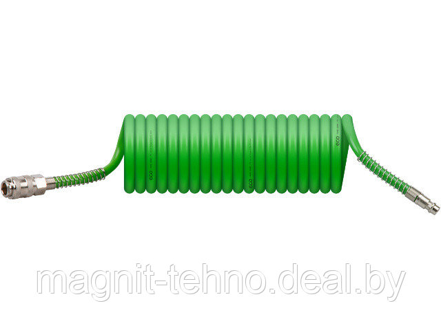 Шланг полиэт. спиральный ф 6,5/10 мм с быстросъемн. соед. ECO (длина 5 м) (AHE-0560) - фото 1 - id-p182574071