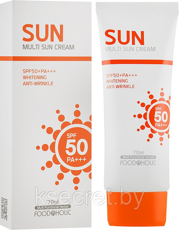 FOODAHOLIC / Солнцезащитный крем для лица и тела Multi Sun Cream SPF50+++ PA, 70 мл - фото 1 - id-p182582089