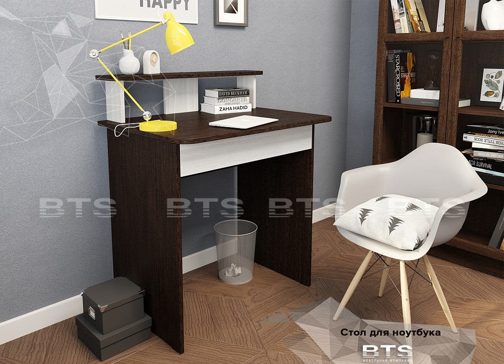 Стол для ноутбука фабрики БТС (венге/лоредо) - фото 1 - id-p182583678