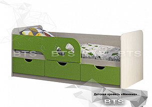 Кровать Минима 1,8 м дуб атланта/лайм глянец фабрика БТС, фото 2
