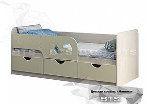 Кровать Минима 1,8м дуб атланта/крем-брюле фабрика БТС, фото 2