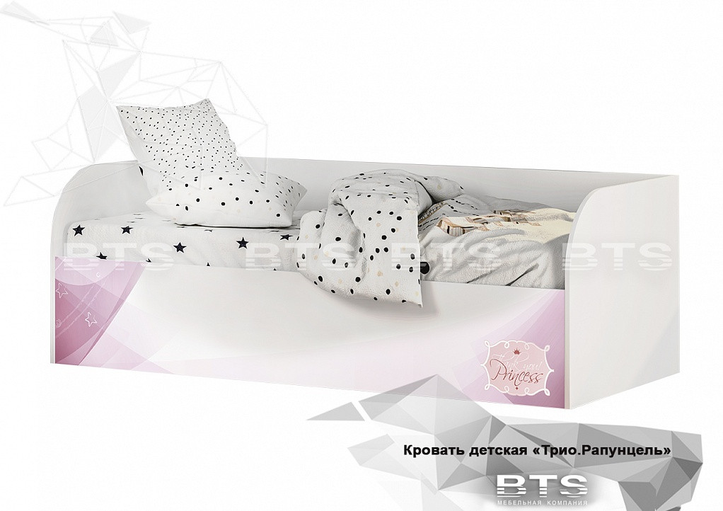 Кровать КРП-01 Трио с подъёмным механизмом Рапунцель фабрика БТС - фото 1 - id-p182583689