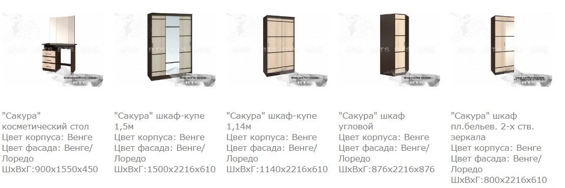 Тумбы 2 шт. прикроватная Сакура (2 варианта цвета) фабрика БТС - фото 10 - id-p182583794