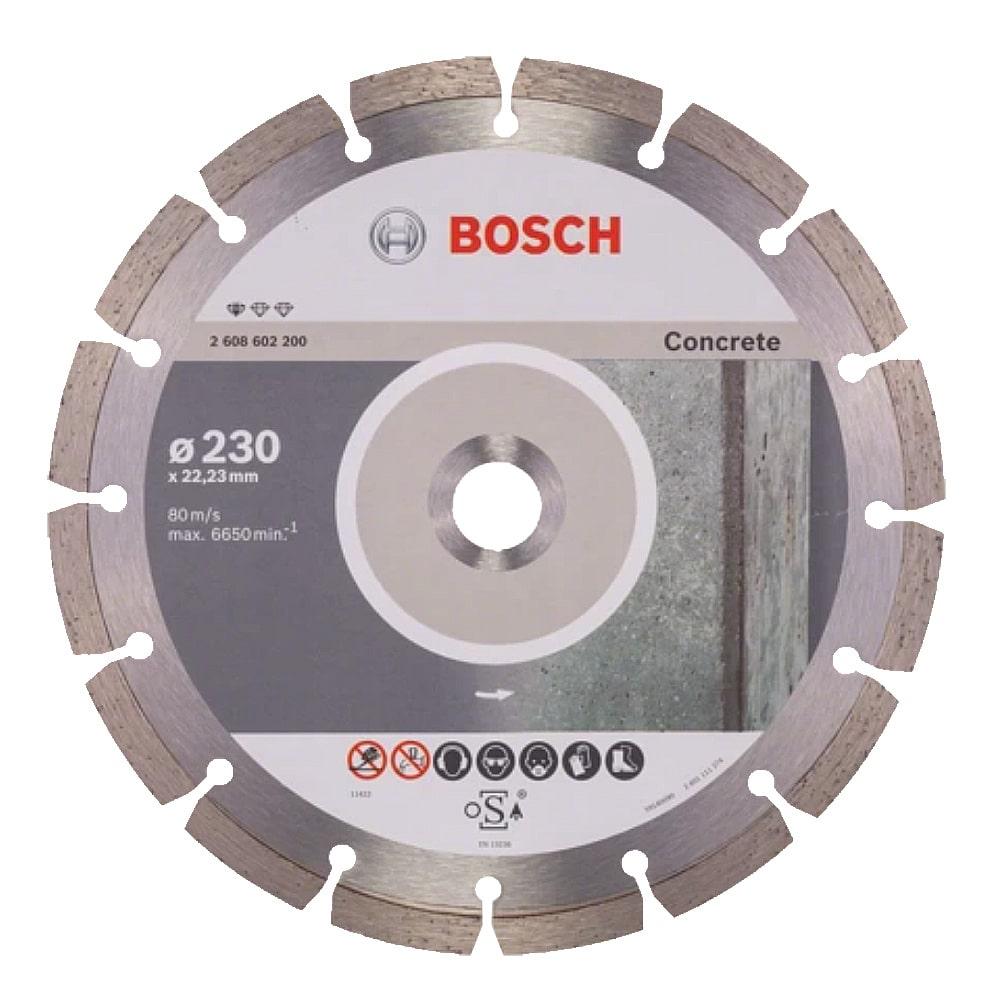 Диск алмазный отрезной 230 х 22.2 мм BOSCH Standard for Concrete (по бетону) - фото 1 - id-p182590022
