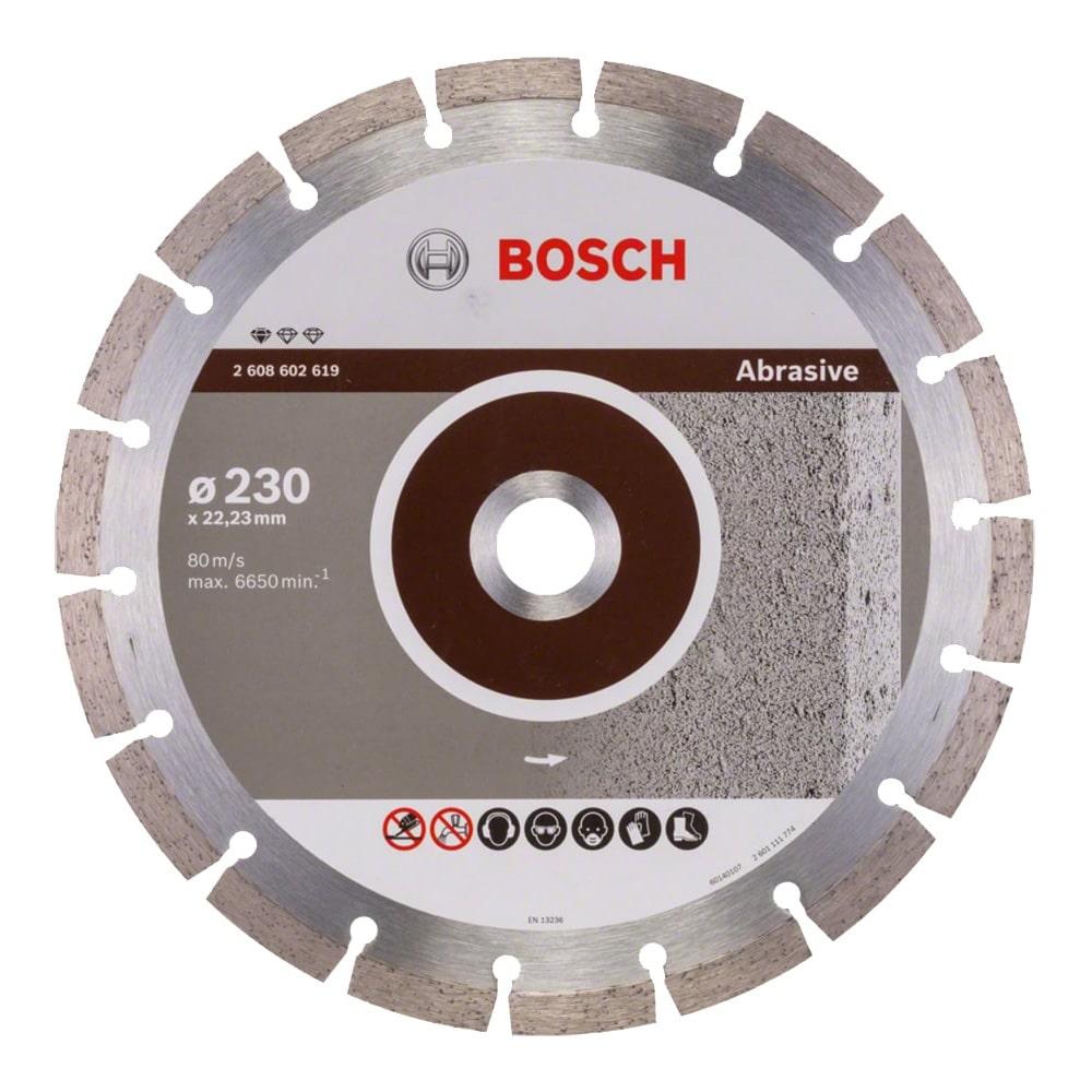 Диск алмазный отрезной 230 х 22.2 мм BOSCH Standard for Abrasive (для мягких и абразивных материалов) - фото 1 - id-p182590023