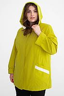 Женская осенняя зеленая большого размера куртка Bugalux 191 164-яблоко 62р.