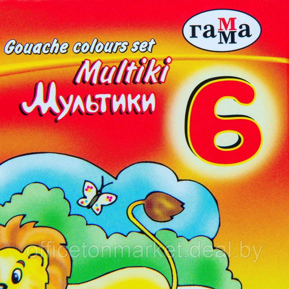 Гуашь "Мультики", 6 цветов, 20 мл, ассорти - фото 3 - id-p137124177