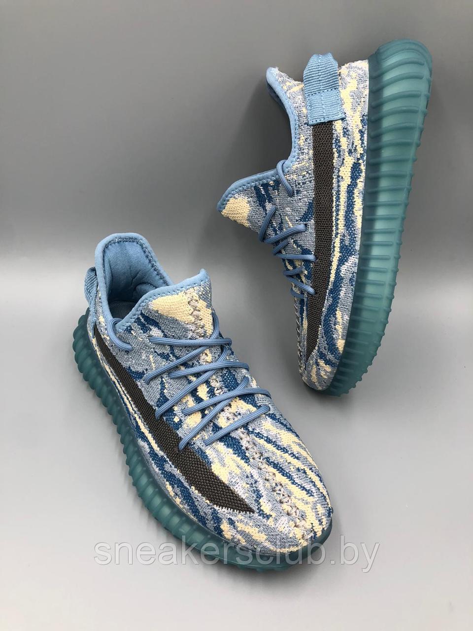 Кроссовки сетка Strobbs синие женские / подростковые yeezy 350 - фото 2 - id-p182597824