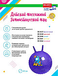 Детский массажный гимнастический мяч, фиолетовый, фото 2
