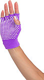 Перчатки противоскользящие для занятий йогой, фиолетовые, фото 5