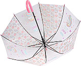 Зонт прозрачный «ЕДИНОРОГ» розовый, фото 3