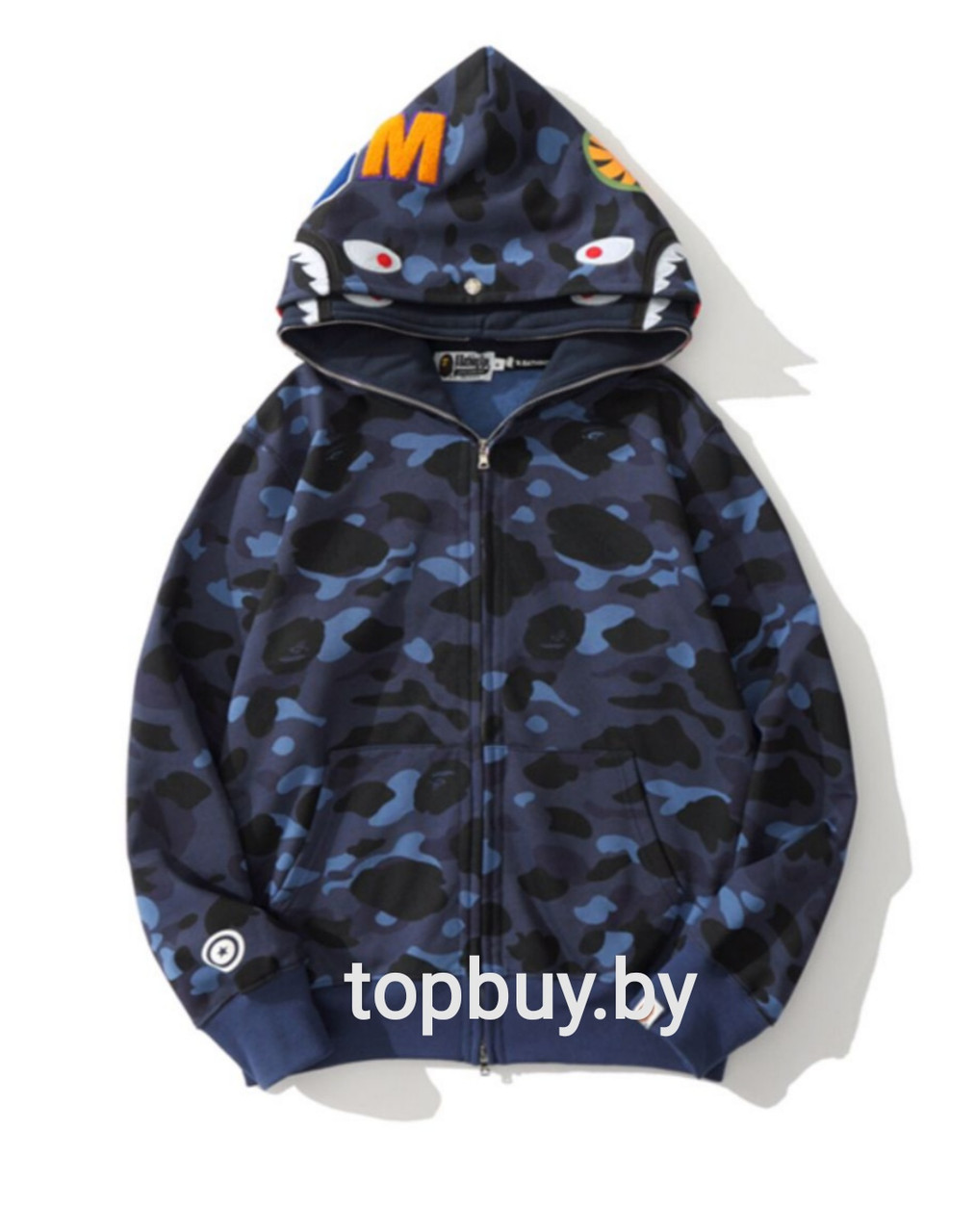 Худи BAPE, Undefeated Double Shark Full Zip.