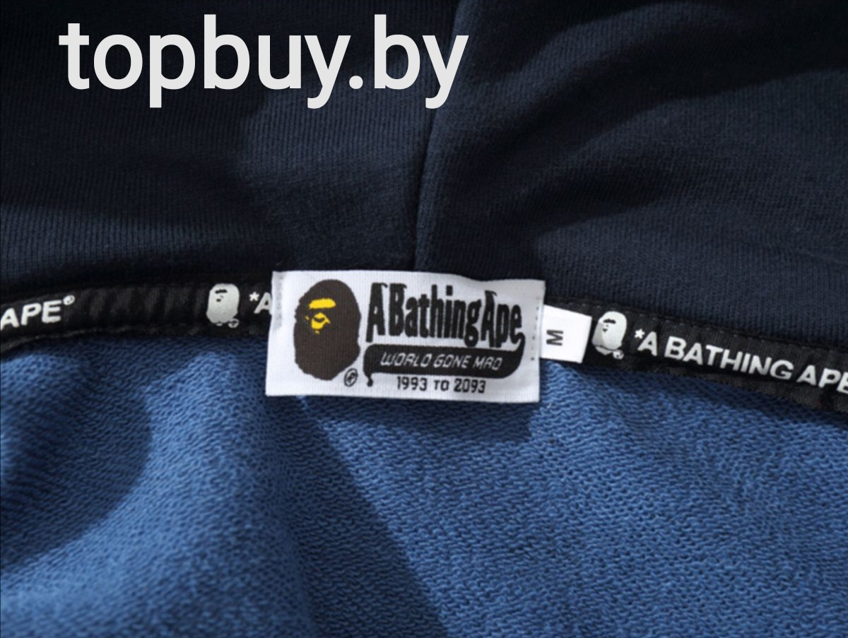 Худи BAPE, Undefeated Double Shark Full Zip. - фото 7 - id-p182613061