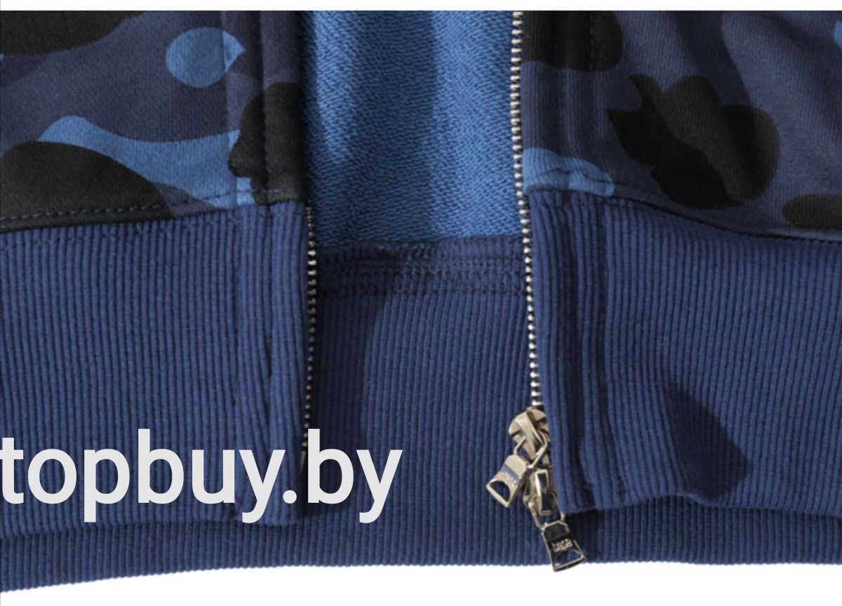 Худи BAPE, Undefeated Double Shark Full Zip. - фото 8 - id-p182613061