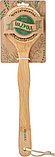 Щётка для сухого массажа из бамбука с щетиной кабана с ручкой 39 см, фото 4