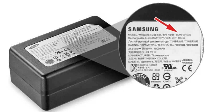 Аккумулятор для робот-пылесоса Samsung VR20H9050 - фото 4 - id-p136762488