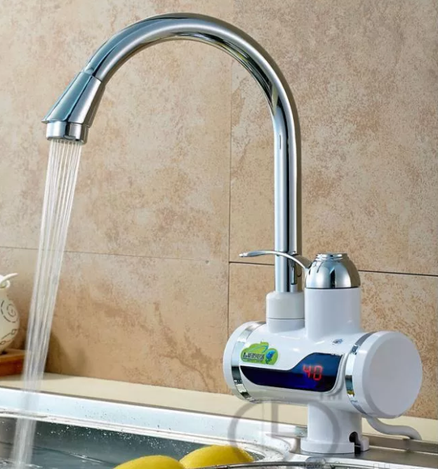 Электрический кран-водонагреватель с дисплеем Instant Electic Heating Water Faucet - фото 1 - id-p182627424